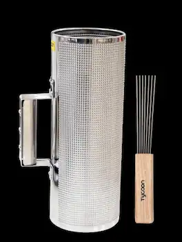 Tycoon Percussion - Merengue Guiro, 9 Inch Stainless Steel Handheld Rhythm Instrument with Ergonomic Scraper, Large