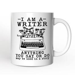 OrnamentallyYou - I Am A Writer Mug, Book Lover Gift - White