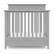 Alt View 11. Storkcraft - Petal 4-in-1 Convertible Mini Crib - Pebble Gray.