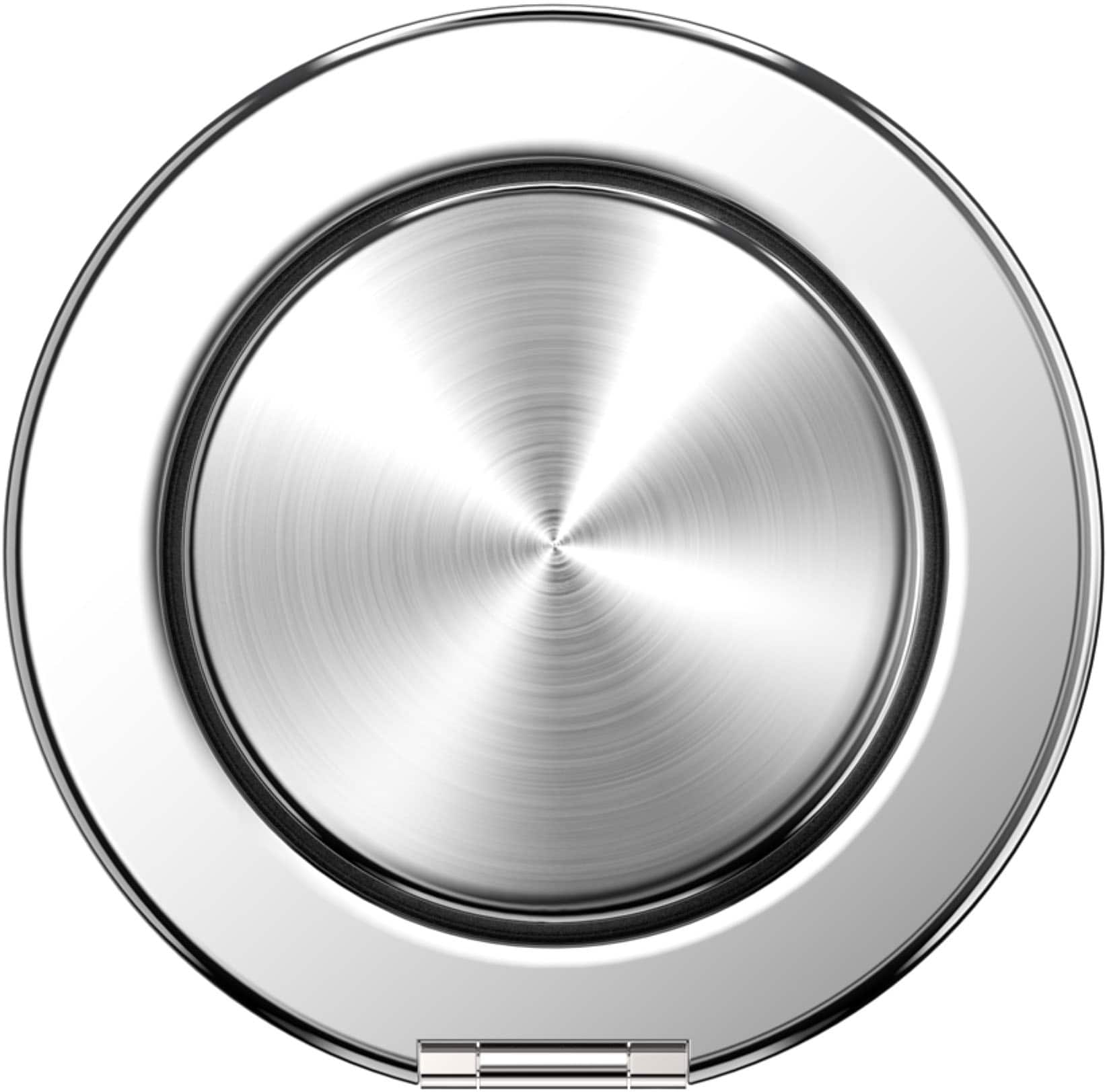 Alt View 7. PopSockets - MagSafe Kick-Out Universal Magnetic Grip & Stand with Adapter Ring for Cell Phones - Alum-Radial Silver.