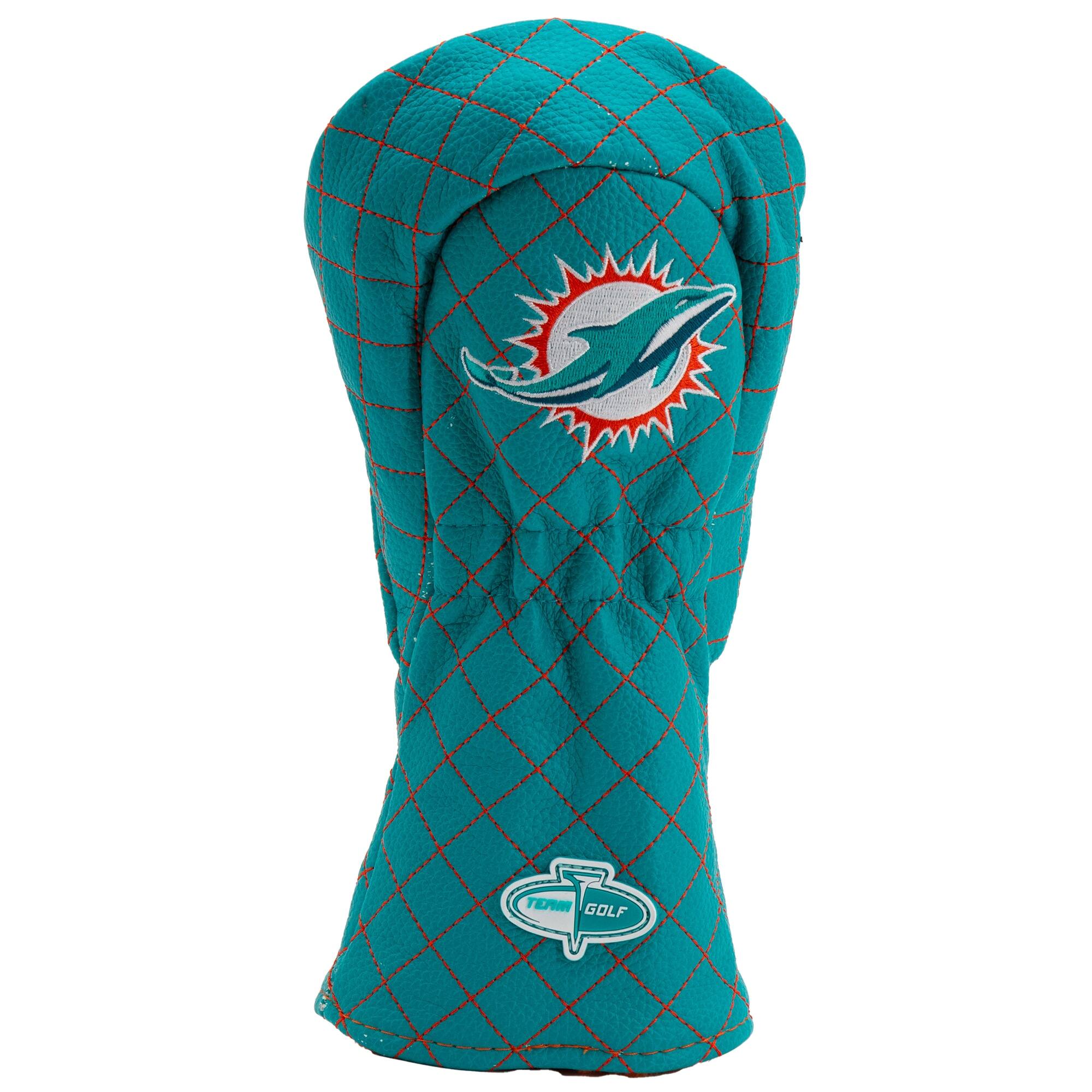 Alt View 1. Team Golf - Miami Dolphins Quilted Fairway Headcover - Multicolor.