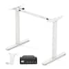 Front. Costway - Costway Electric Standing Desk Frame with LED Display Memory Positions for 40"-48" Desktop - White.