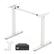 Front. Costway - Costway Electric Standing Desk Frame with LED Display Memory Positions for 40"-48" Desktop - White.