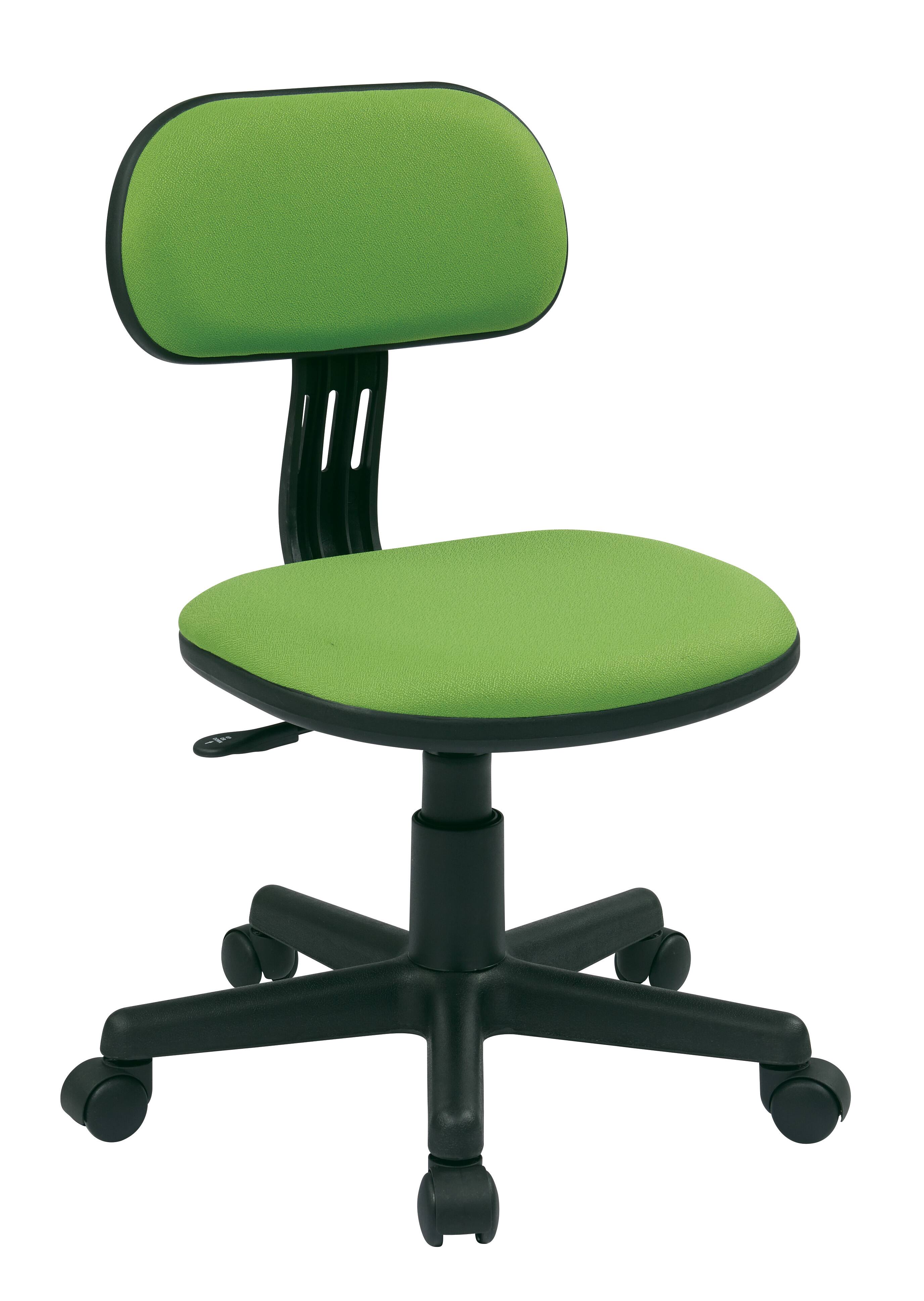 Angle. OSP Home Furnishings - Student Task Chair - Green.