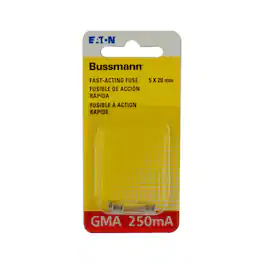 Bussmann - 0.25 amps Fast Acting Glass Fuse 2 pk