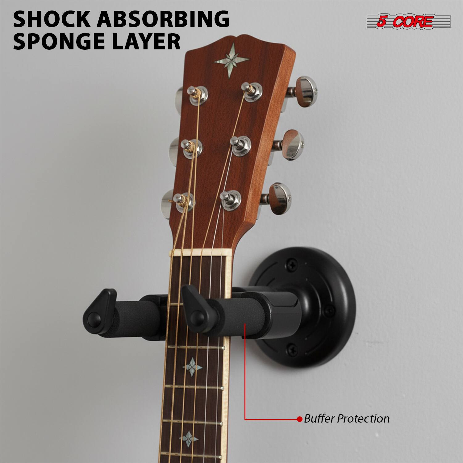 SHOCK ABSORBING SPONGE LAYER  
5 CORE  
Buffer Protection