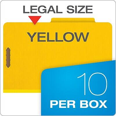 LEGAL SIZE YELLOW 10 PER BOX