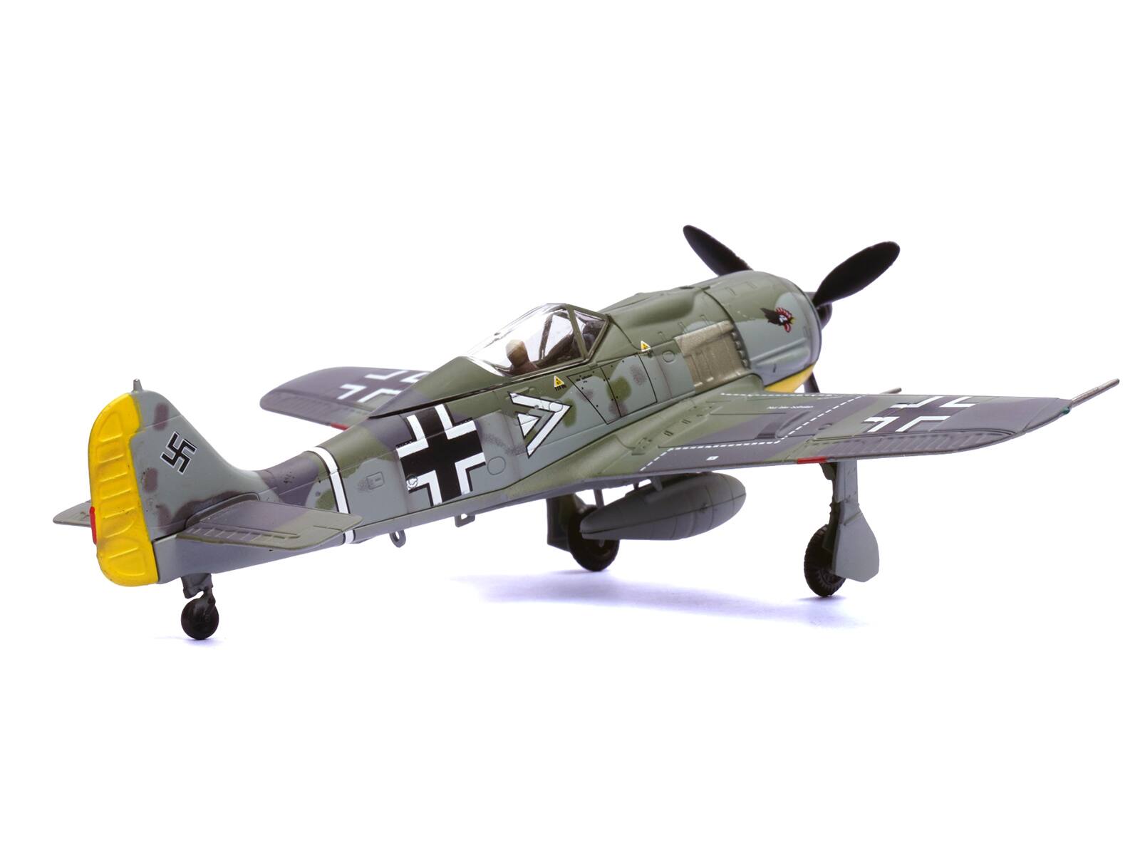 Back. Legion - Focke-Wulf Fw 190A 108-Victory Ace Hauptmann Hans 'Assi' Hahn III./JG 2 Richthofen France 1942 Luftwaffe 1/72 - Multicolor.
