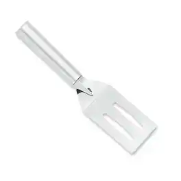 Rada - Cutlery 3.375-Inch Slotted Turner Spatula, Aluminum Handle - Silver