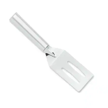 Front. Rada - Cutlery 3.375-Inch Slotted Turner Spatula, Aluminum Handle - Silver.