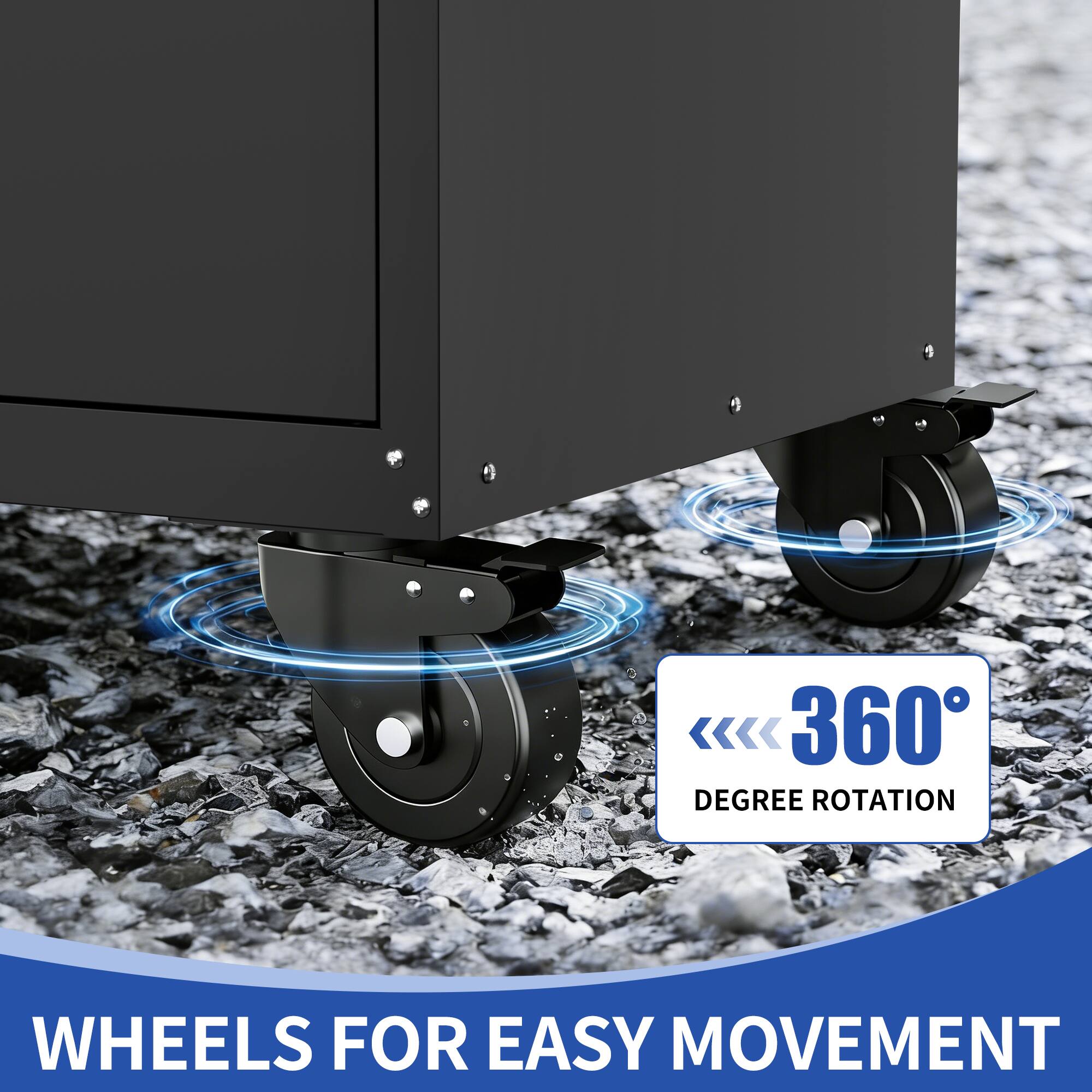 360° Degree Rotation Wheels for Easy Movement