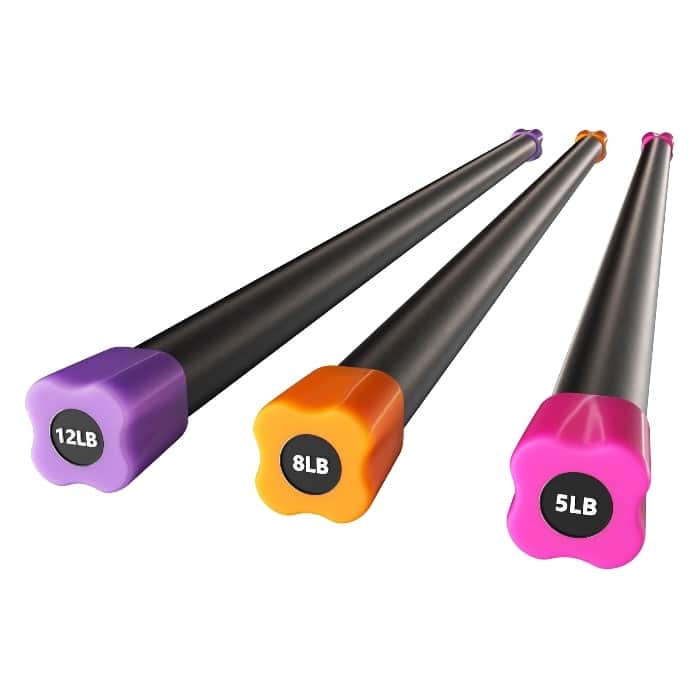 Signature Fitness - Total Body Workout & Exercise Weighted Bar Padded Grip, 3 Pack - Multicolor price history on PriceWatchPro