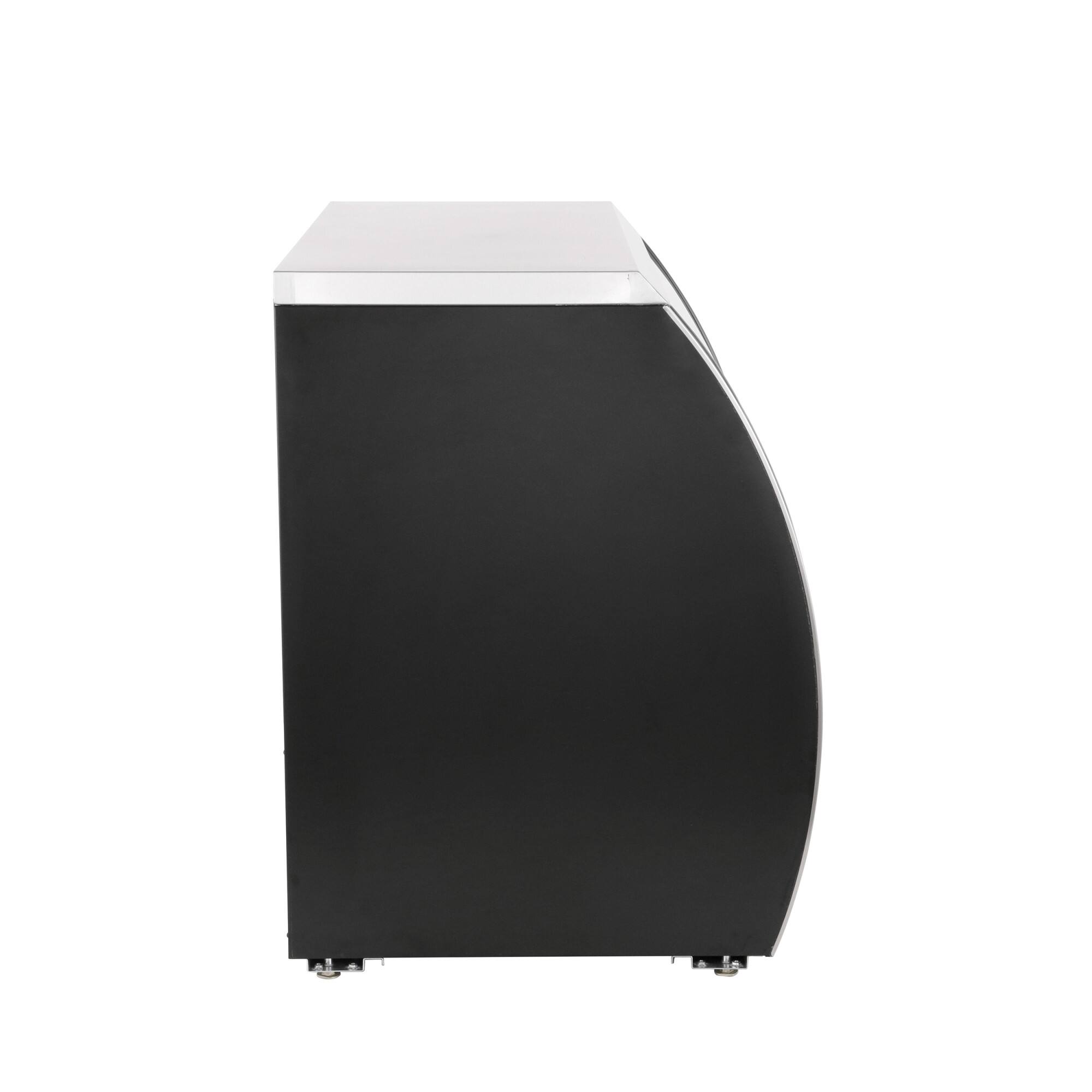 Alt View 1. Magic Chef - Commercial 48 in. 18 cu. ft. Specialty Refrigerated Case in Black Stainless - Stainless Steel.