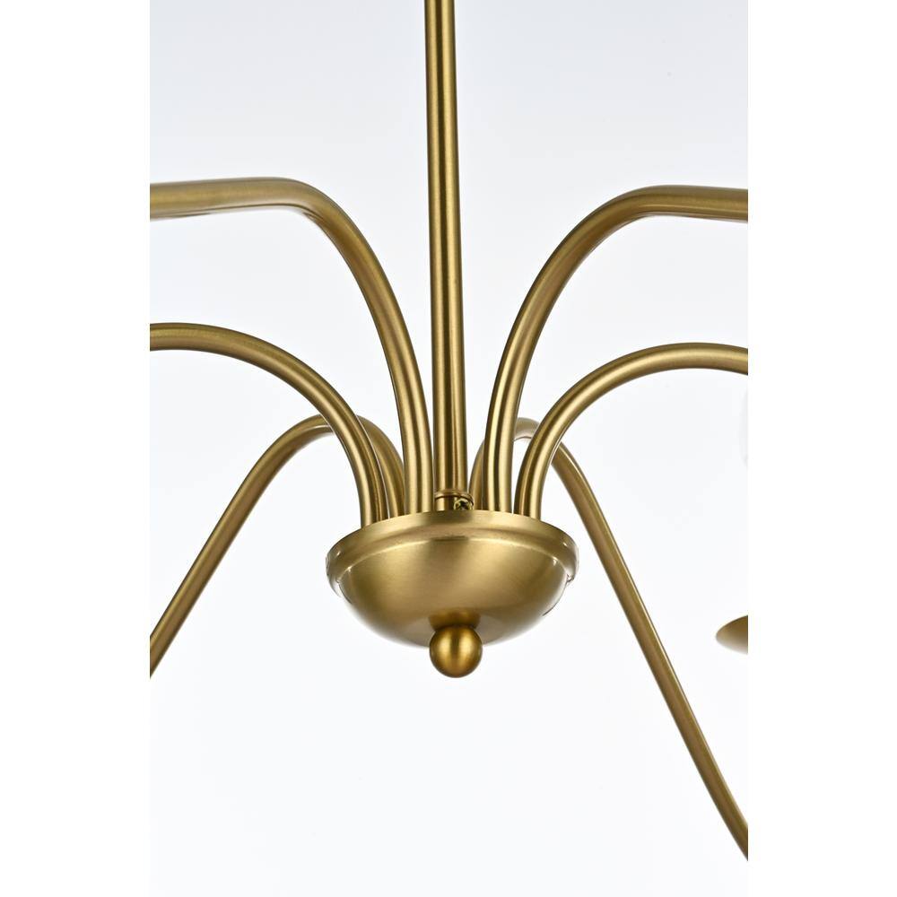 Alt View 5. Living District - Rohan 48 inch chandelier in Satin Gold - Satin Gold.