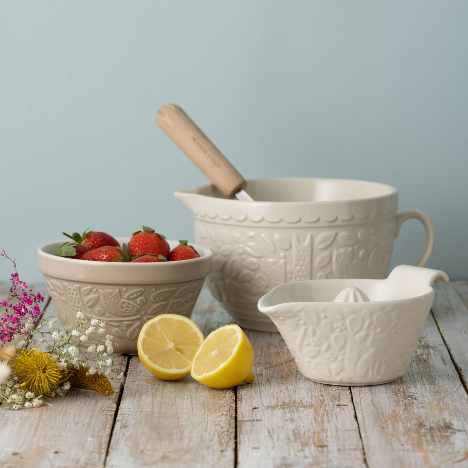 Alt View 2. Mason Cash - In The Forest Batter Bowl, 2 Quart - White.