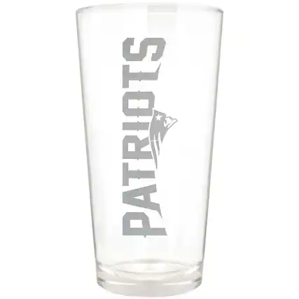 Front. Great American Products - Etched 16oz. Vertical Rally Cry Pint Glass - Multicolor.