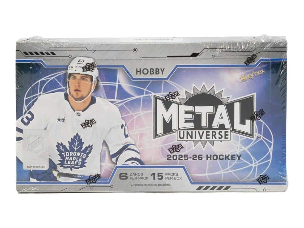 2025-26 Upper Deck Skybox Metal Universe Hockey Hobby Box price history on PriceWatchPro