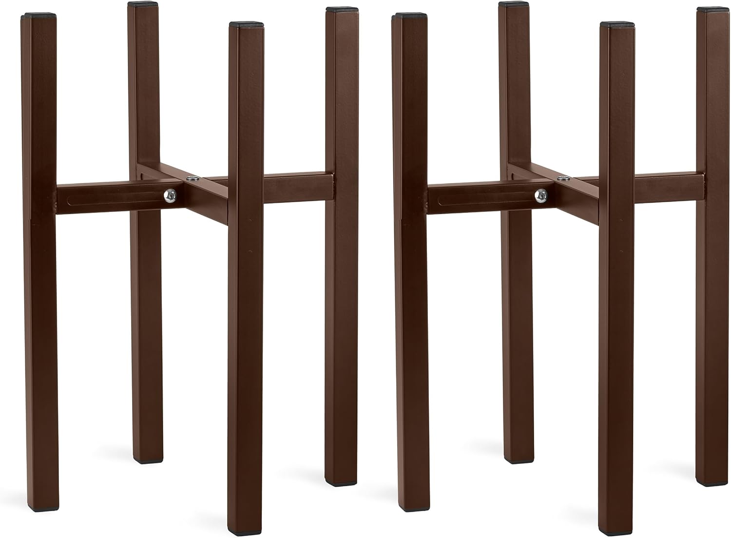 Alt View 3. Sorbus - Sorbus Adjustable Metal Plant Stand, Mid Century Style Flower Pot Holder, 10 to 16 Inches Planter Stand - Brown Two Pack.