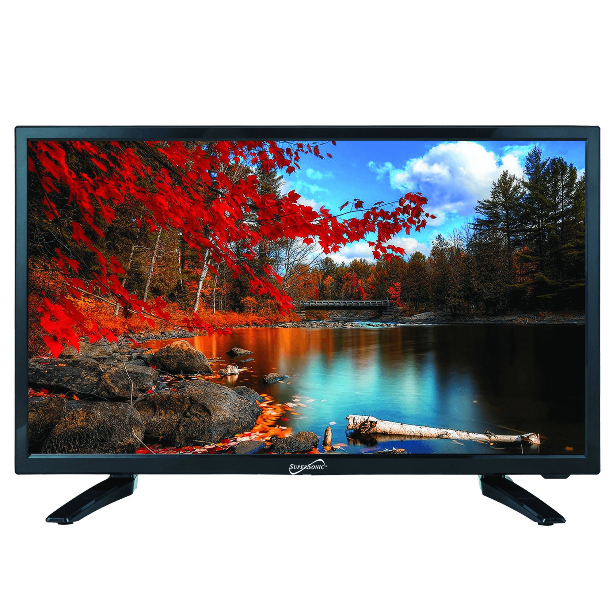 Front. Supersonic - 24" 12 Volt ACDC Widescreen LED HDTV with USB, SD Card Reader and HDMI - Black.