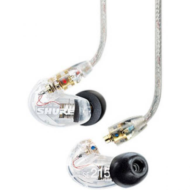 Shure - Sound Isolating Earphones - Stereo - Mini-phone (3.5mm) - Wired - Bluetooth - 20 Ohm - 22 Hz to 17.50 kHz - Gold P - Clear