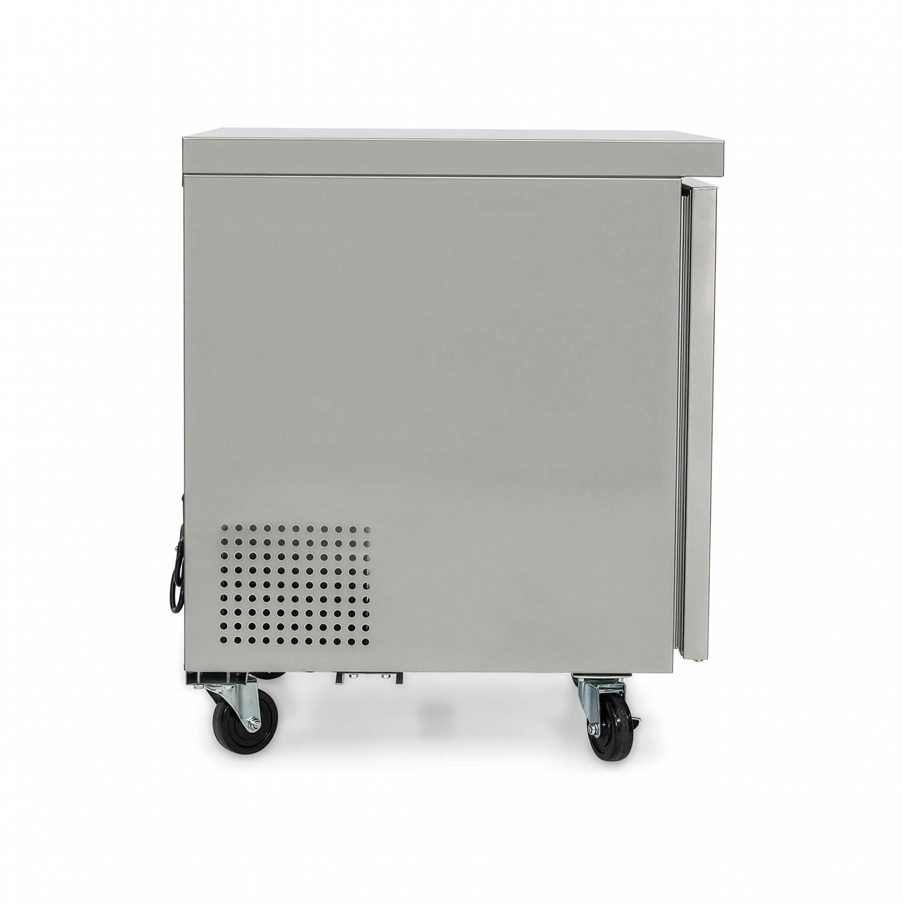 Alt View 6. Magic Chef - E-Series 27 in. 6 cu. ft. Single Door Under Counter Refrigerator in Stainless Steel - Stainless Steel.