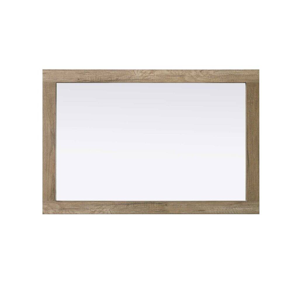 Alt View 2. Elegant Kitchen and Bath - Noah Wooden Rectangle Mirror 24 x 36 in Natural Oak - Natural Oak.