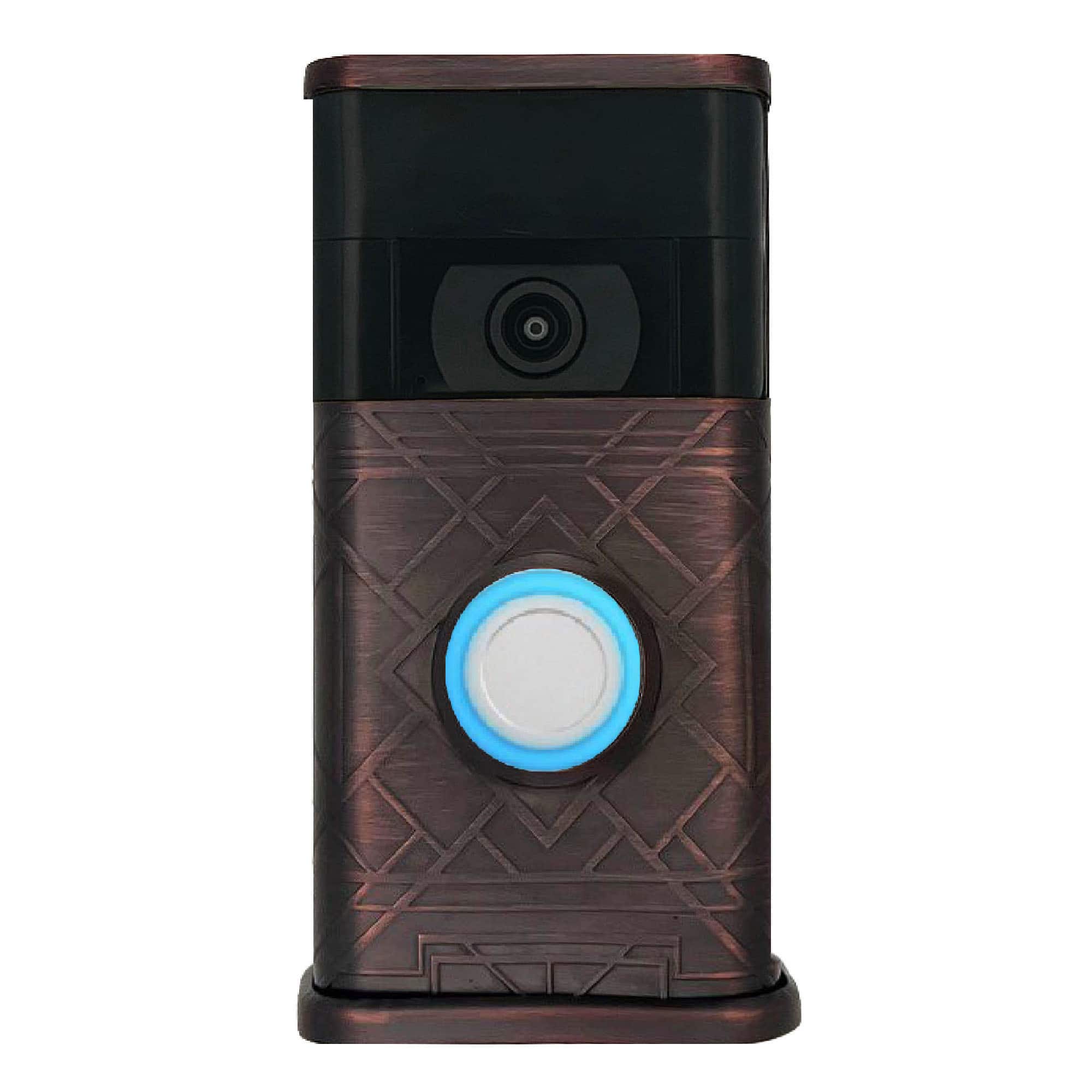 Michael Healy - Art Deco Video Doorbell Cover (Ring 2nd Gen) - Oiled Bronze
