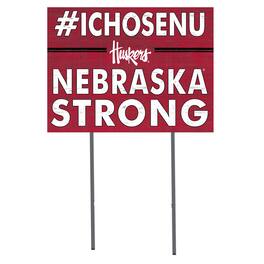 Jardine - Nebraska Huskers 18'' x 24'' I Chose Lawn Sign - Red