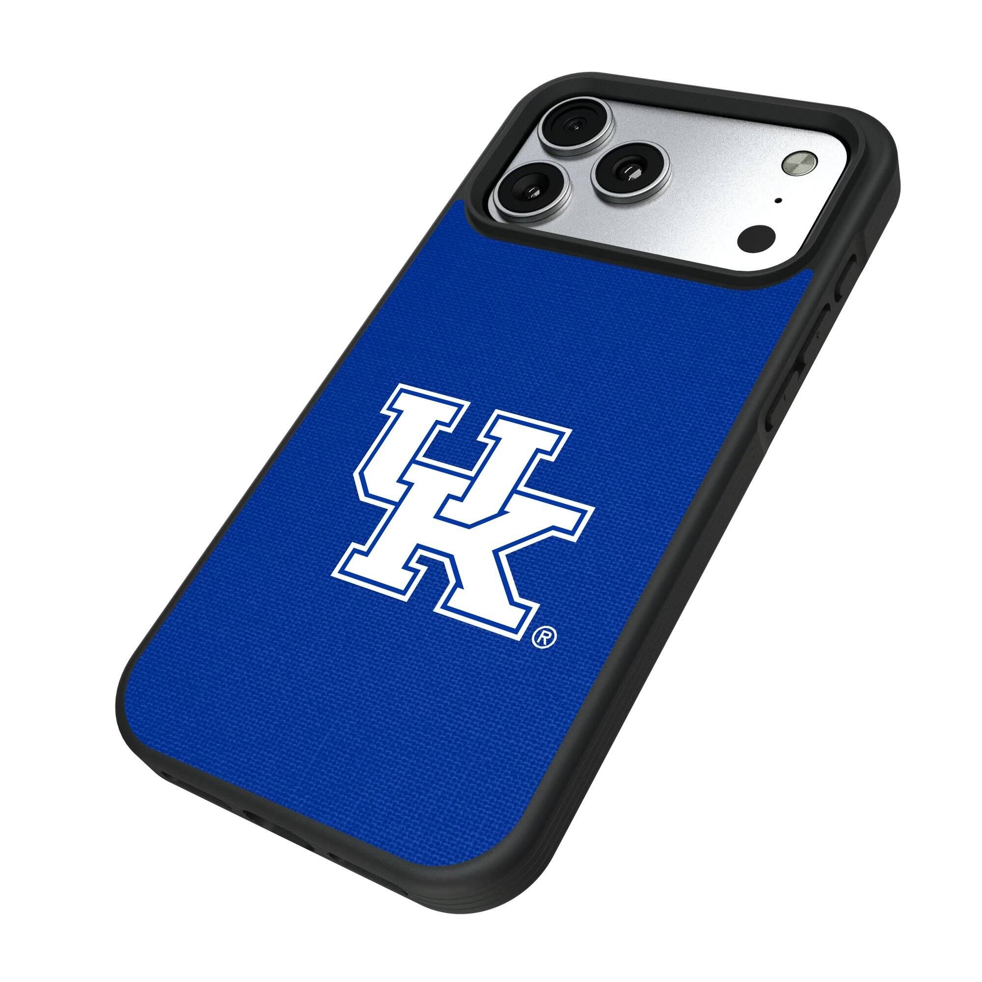 Alt View 1. Keyscaper - Kentucky Wildcats iPhone Solid Design Bump Case - 15 Plus - Multicolor.