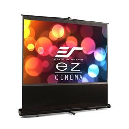 Elite Screens - ezCinema Floor Pull-Up Matte White Free-Standing Portable Projector Screen, 120" Diag., 4:3, Carry bag, F120NWV2