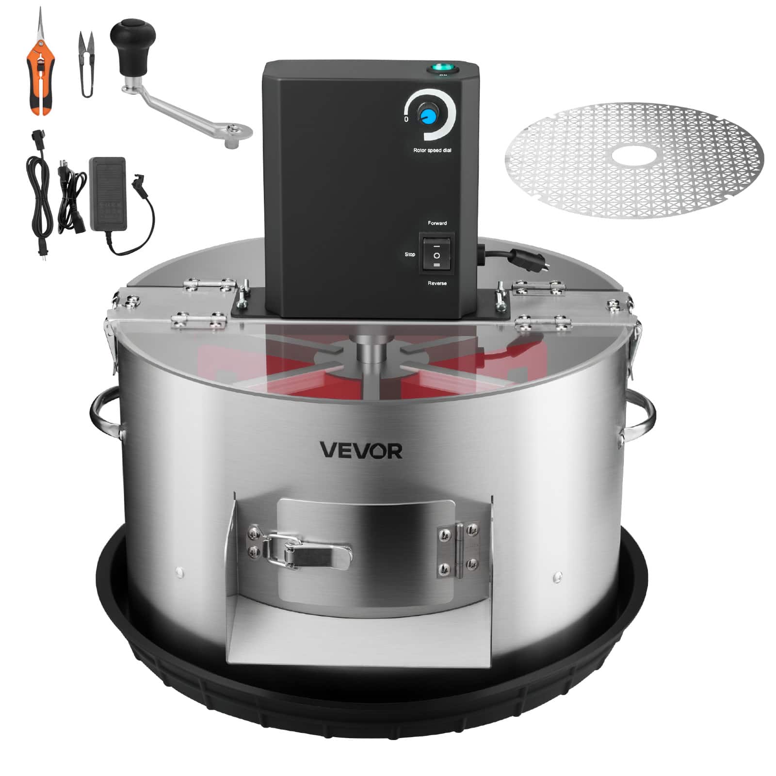 VEVOR - Electric Bud Leaf Trimmer, 2-in-1 Manual & Electric, 16 in Bud Trimmer with Stainless Steel Blades, Dry Cutting Machine - Silver price history on PriceWatchPro
