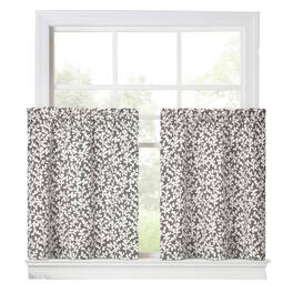Ellis Curtain - Sea Tumble Window Treatment 1.5" Rod Pocket 100% Cotton Curtain Tiers 50" x 36" Grey - Gray