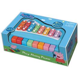 Kidz Toyz - Peppa Pig: Play Along Piano & Xylophone, 8 Notes, 4 Song Cards, Ages 3+