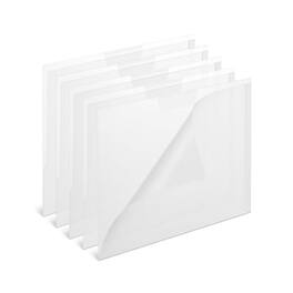 TRU RED - Moisture Resistant File Pocket, Letter Size, 5/Pack (TR36054) - Clear