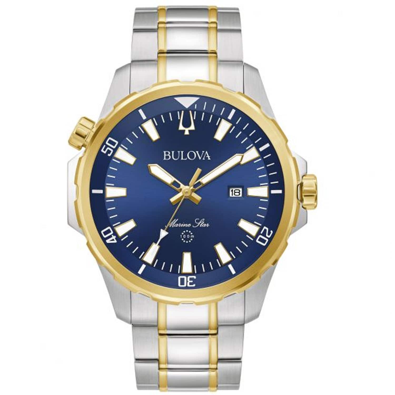 Bulova - Men's Marine Star Dial Watch - 98B384 - Blue