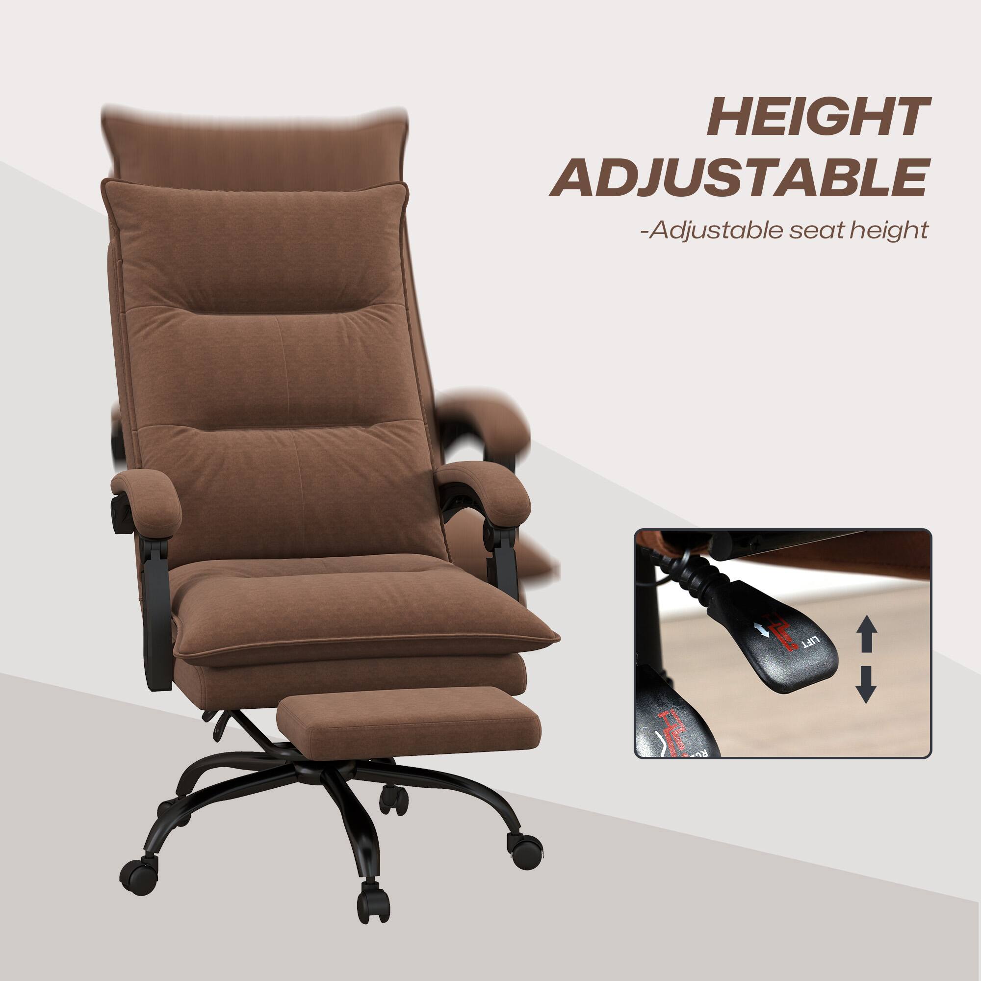 HEIGHT ADJUSTABLE -Adjustable seat height I LIFT P F