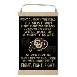 Jardine - Colorado Buffaloes 12'' x 20'' Fight Song Banner Sign - Black