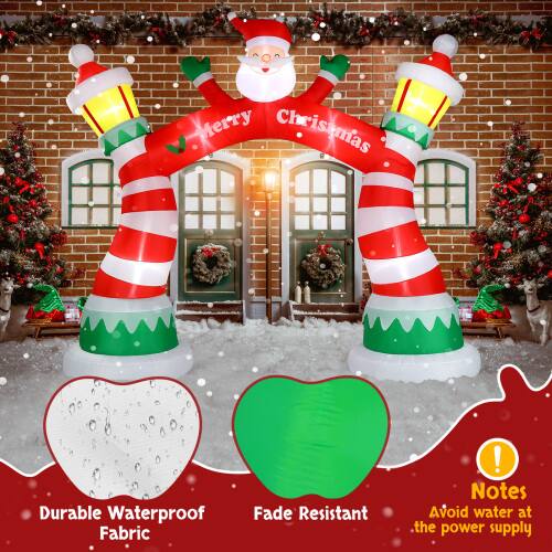 Merry Christmas

Durable Waterproof Fabric
Fade Resistant

Notes:
Avoid water at the power supply