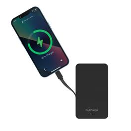 myCharge - AM20K-8 Amp Max 20k Black W/ Built In Usb Cable