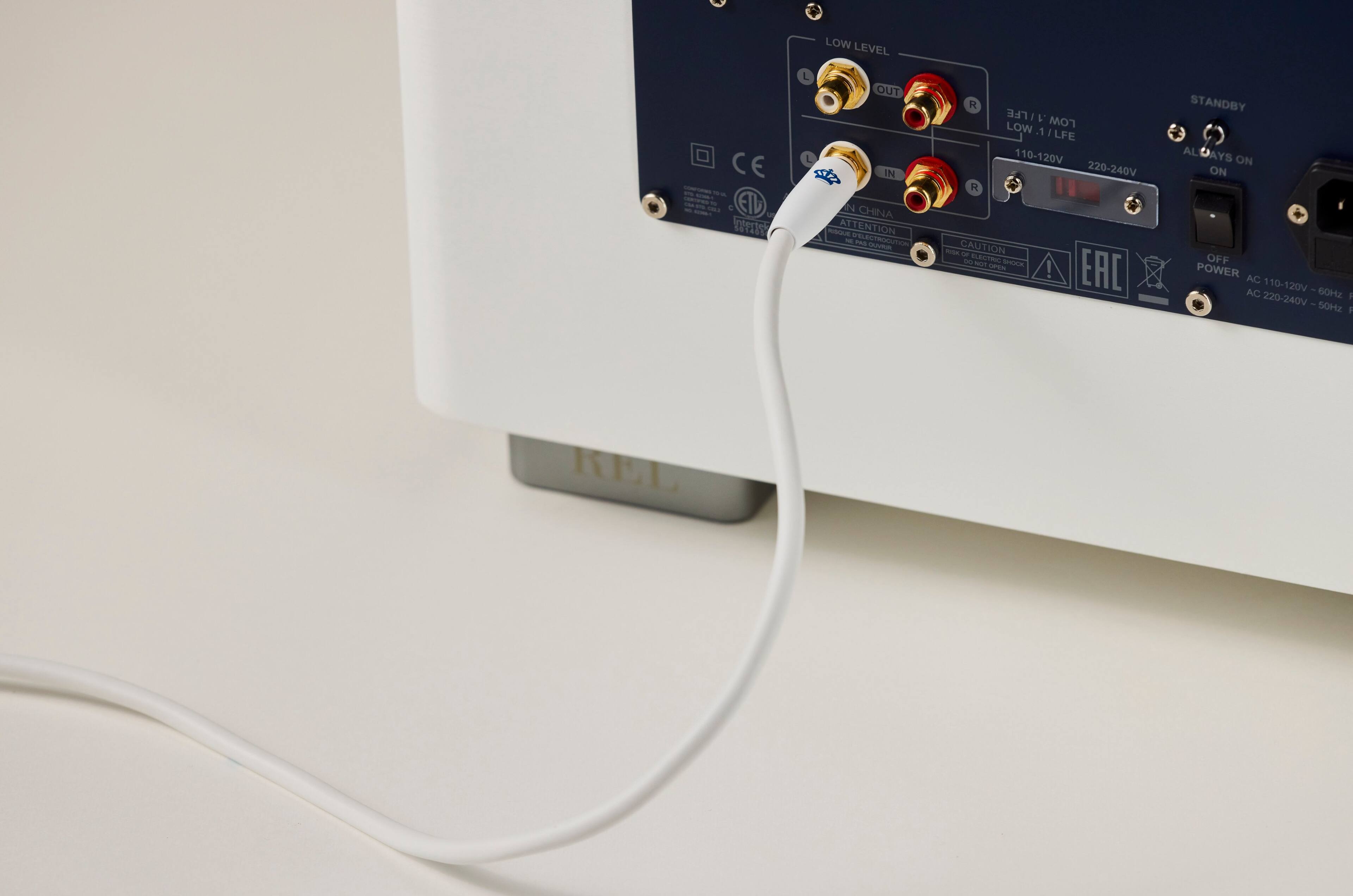 LOW LEVEL, CE, OUT, IN, CHINA, ATTENTION, EAC, STANDBY, ALWAYS ON, OFF, POWER, AC 110-120V, AC 220-240V, 60Hz, 50Hz, KEL