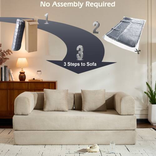 No Assembly Required

1. 2. 3. 3 Steps to Sofa