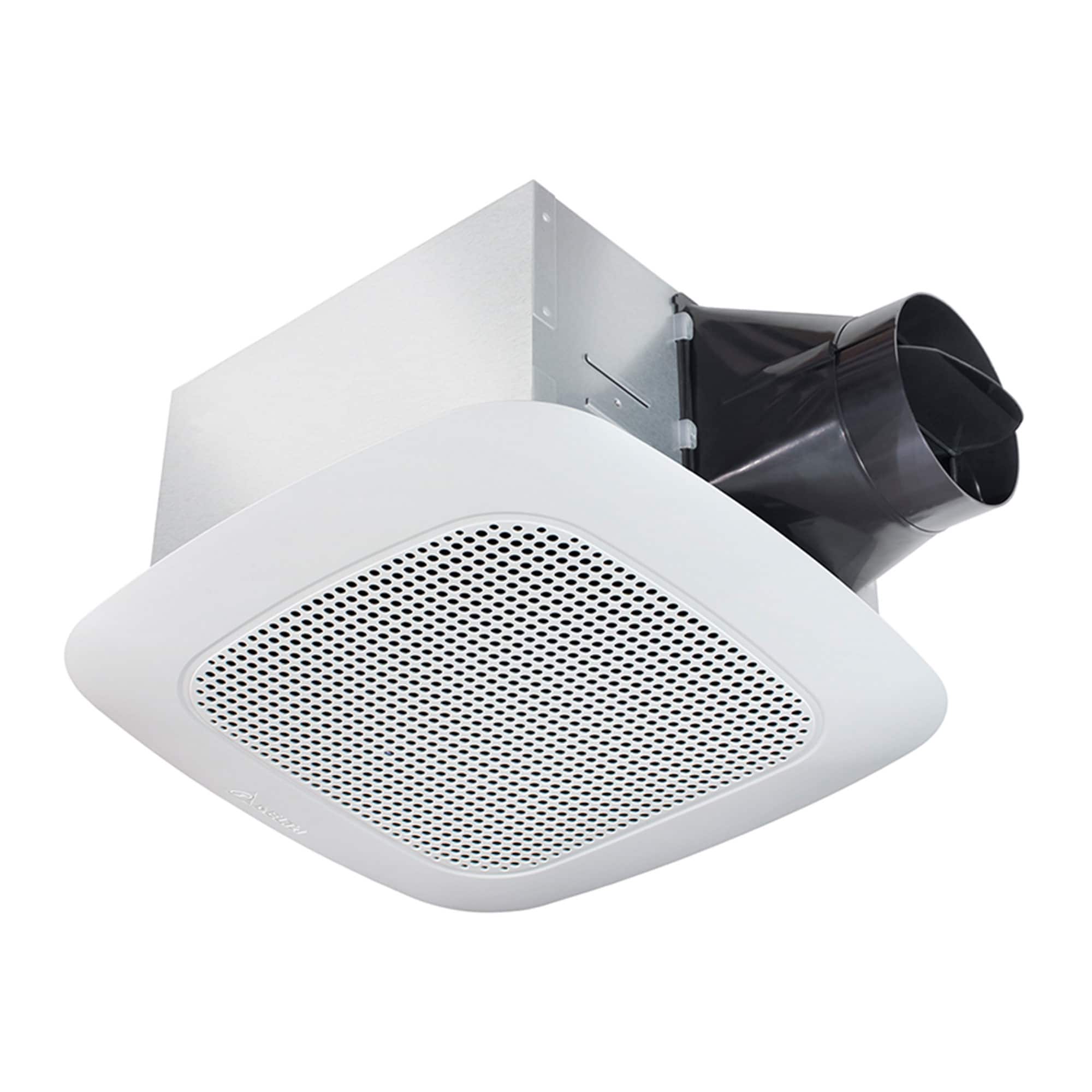 Front. Delta Breez - Delta Breez Signature 110 CFM Ceiling Exhaust Fan with Bluetooth Stereo Speaker - White.