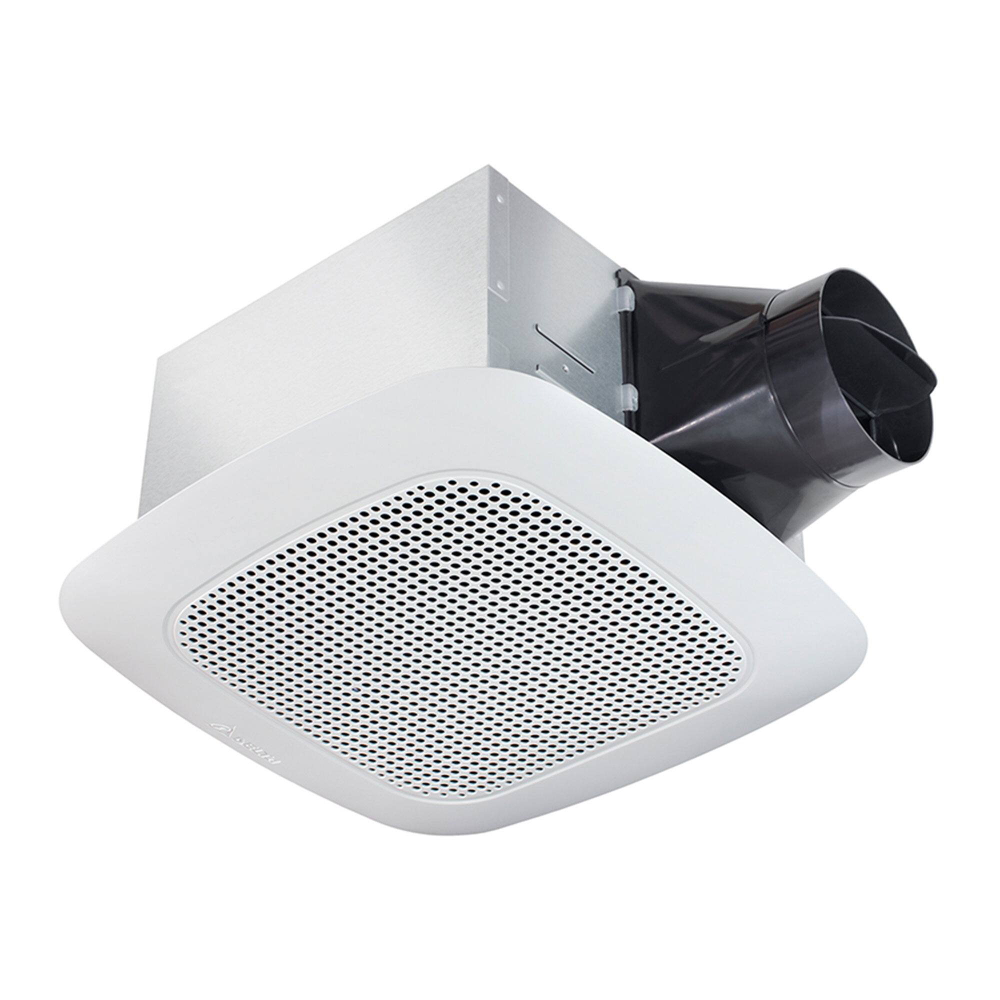 Front. Delta Breez - Delta Breez Signature 110 CFM Ceiling Exhaust Fan with Bluetooth Stereo Speaker - White.