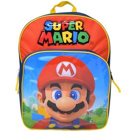 UPD - Super Mario Bros - Mario 16" School Backpack with Large Front Pocket - Multicolored