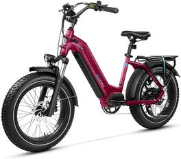Magicycle - Ocelot Pro Electric Bike 750W/Peak 1500W Motor w/ 100 mi Max Operating Range & 28 mph Max Speed Shimano 7 Speed - Maroon