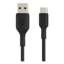 Belkin - CAB001BT1MBK 3.3 ft. BOOST CHARGE USB-C to USB-A Cable - Black - Black