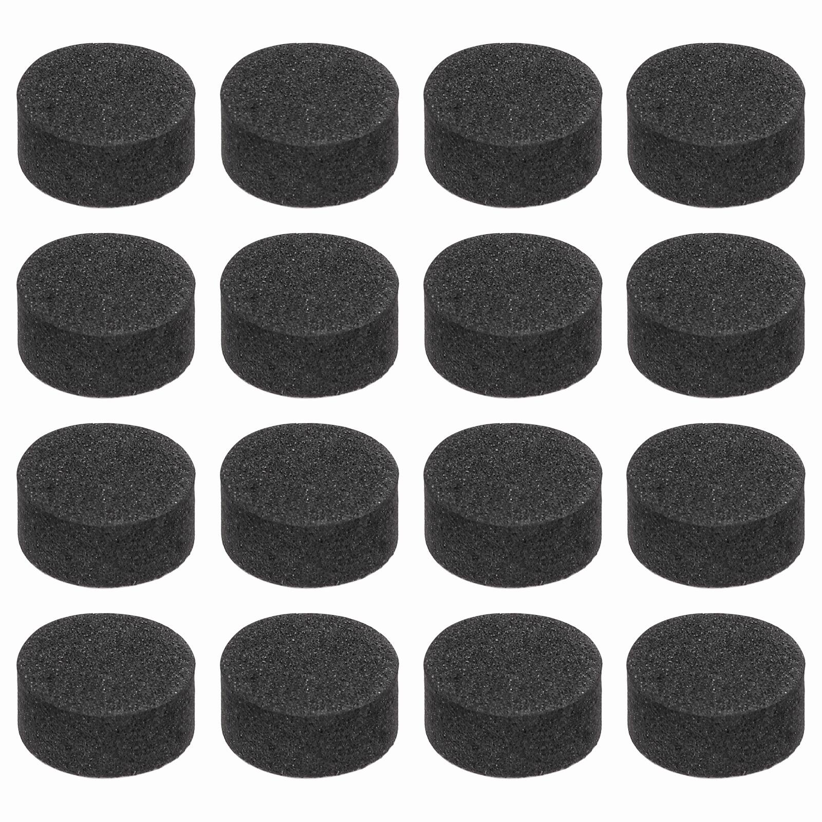 Front. Unique Bargains - 16pcs Single Sided Speaker Isolation Feet Pads, 10x5mm Non Slip Foam Shock Absorption Pad for Amplifier - Black.