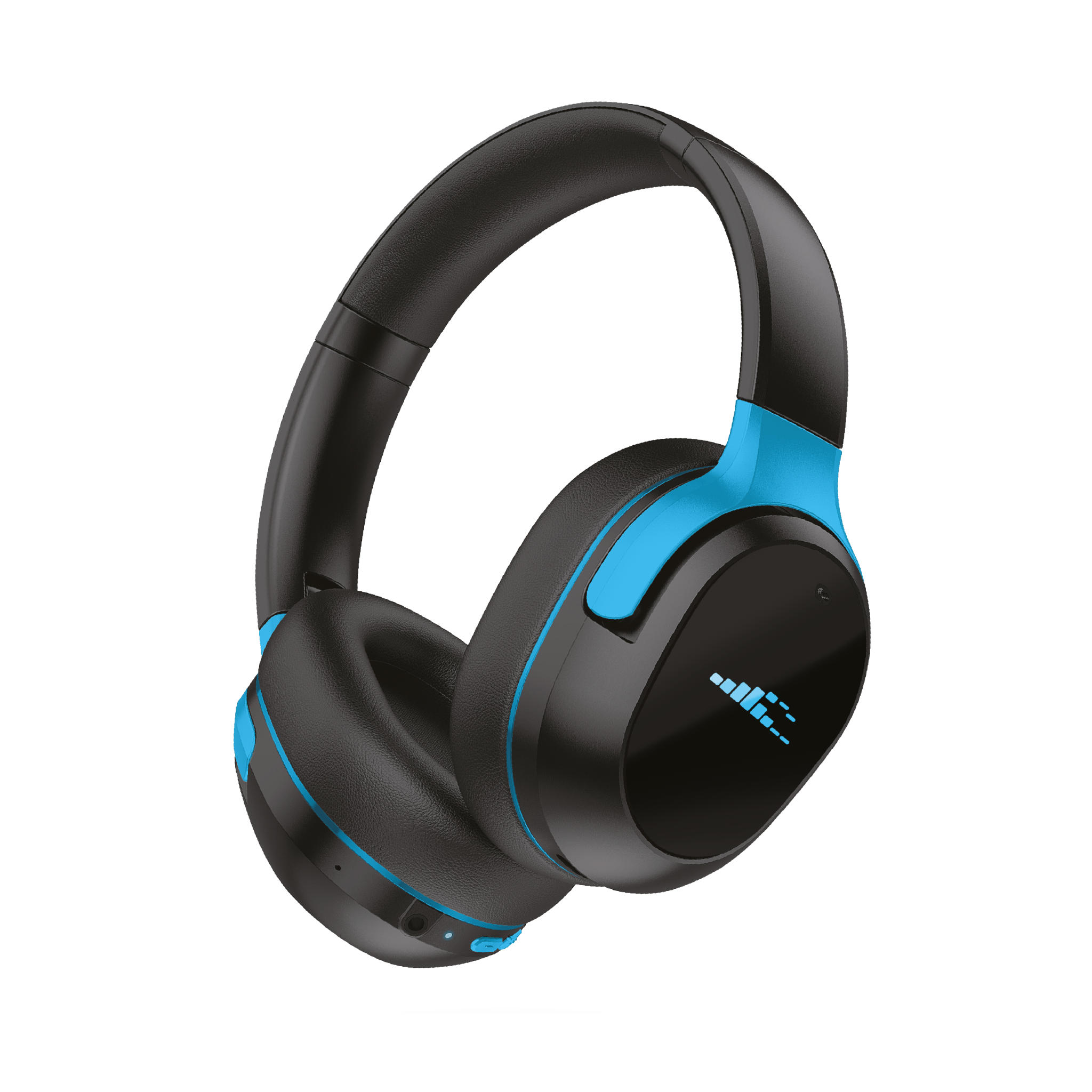 Angle. H2O Audio - RIPT Ultra Over-The-Ear Sport Headphones with Active Noise Cancellation - Black.