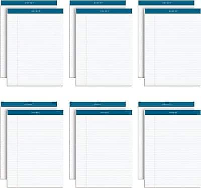 TOPS - Docket Notepad, 8.5" x 11.75", Legal Ruled, 50 Sheets/Pad, 12 Pads/Pack (TOP63410) - White
