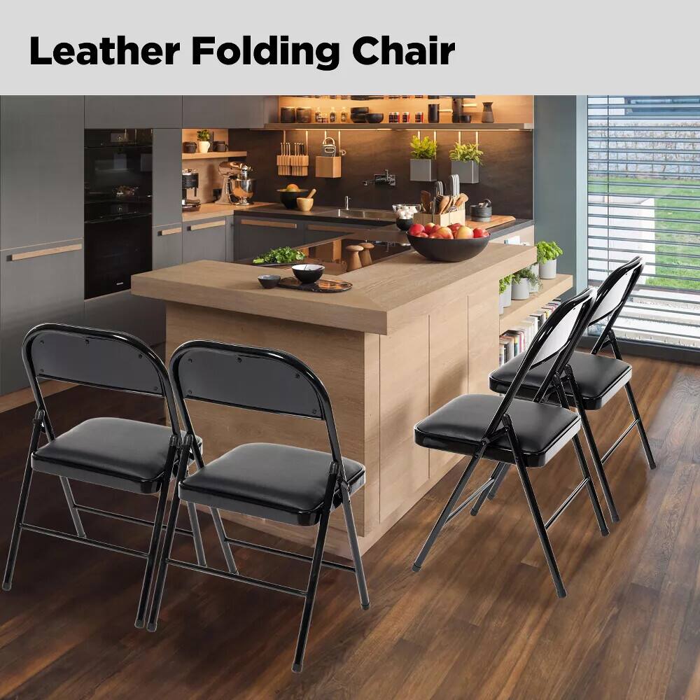 Leather Folding Chair